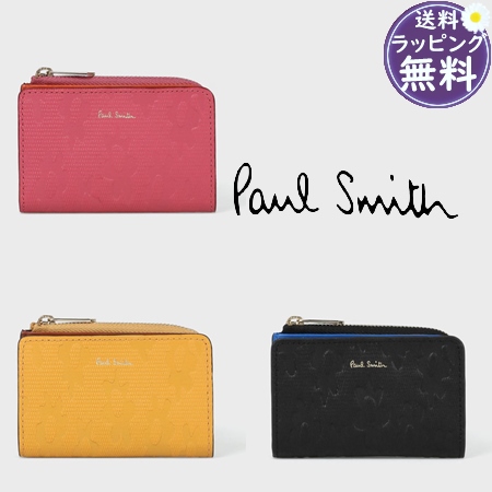 Paul Smith ポールスミス 二つ折り財布 がま口財布 デイジーレザー Paul Smith】デイジー柄が素敵☆型押しレザー がま口財布 (Paul