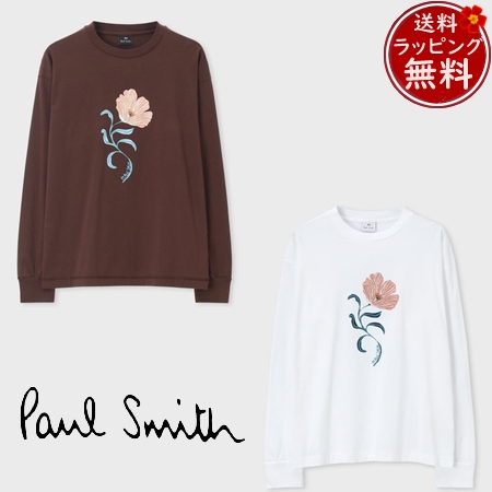 【送料無料】【ラッピング無料】ポールスミス Paul Smith 長袖 ロンT ウィメンズ PS Poppies 長袖Tシャツ 綿100％  の通販は