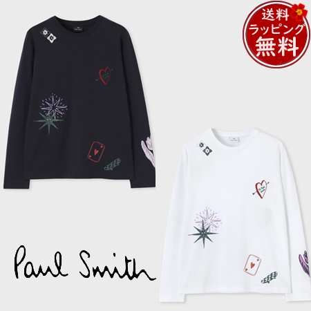 【送料無料】【ラッピング無料】ポールスミス Paul Smith 長袖 ロンT ウィメンズ Doodles 長袖Tシャツ 綿100％  の通販は 23,141円