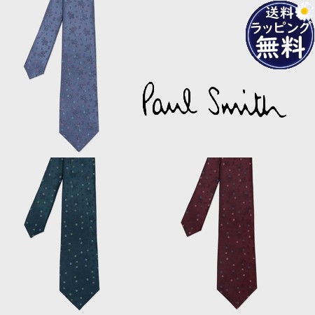 【送料無料】【ラッピング無料】ポールスミス Paul Smith ネクタイ ジャカードフラワー タイ 日本製 シルク100%