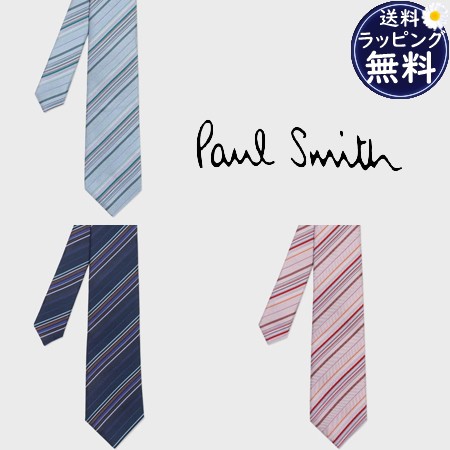 【送料無料】【ラッピング無料】ポールスミス Paul Smith ネクタイ マルチカラー レジメンタル タイ 日本製 シルク100%