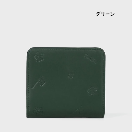 ポールスミス　ポールドローイング 折りたたみ(グリーン) Paul Smith 美品 ポールスミス 二つ折り財布 873584 ポール