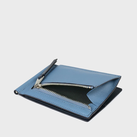 現行 ポールスミス ブライトストライププラー マネークリップ イエロー