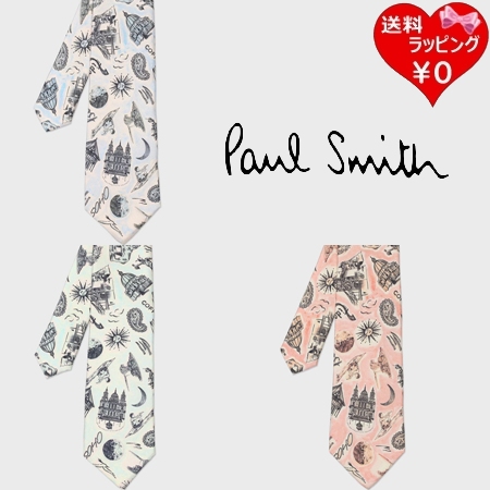 【送料無料】【ラッピング無料】ポールスミス Paul Smith ネクタイ Souvenir タイ 日本製 シルク100%