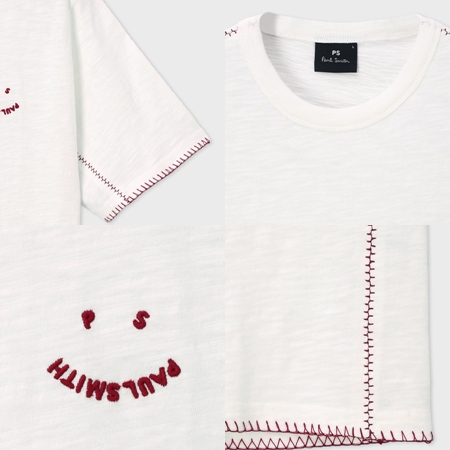 ポールスミス Paul Smith Tシャツ Happy ブランケットエンブロイダリー 綿100% ブランド 正規品 新品 ギフト プレゼント 人気 おすすめ 誕生日 記念日 クリスマス 送料無料 ラッピング無料_7