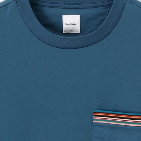 ポールスミス Paul Smith Tシャツ シグネチャーストライプポケット 半袖カットソー コットン100% ブランド 正規品 新品 ギフト プレゼント 人気 おすすめ 誕生日 記念日 クリスマス 送料無料 ラッピング無料_2