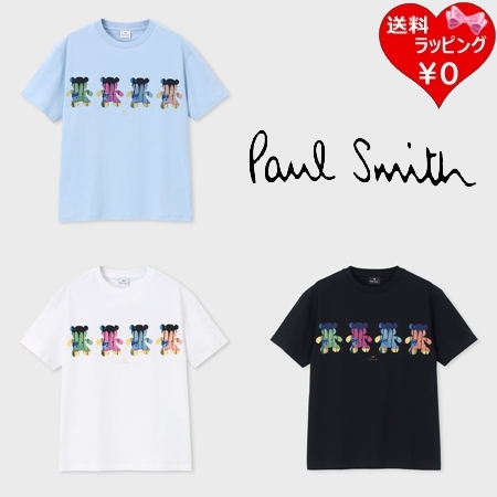 ポールスミス Paul Smith Tシャツ ウィメンズ Painted Mini Bears 綿100%  ブランド 正規品 新品 ギフト プレゼント 人気 おすすめ 誕生日 記念日 クリスマス 送料無料 ラッピング無料