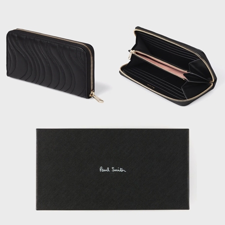 ポールスミス Paul Smith 財布 長財布 キルティングスワール 軽量