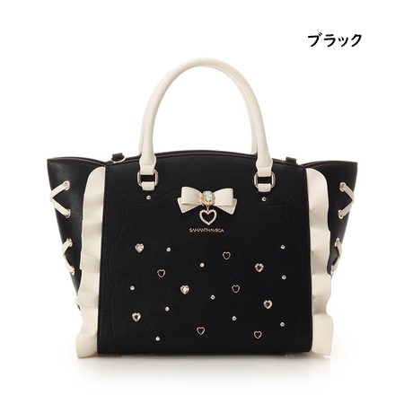 サマンサベガ Samantha Vega ハンドバッグ ショルダーバッグ リボンジュエリーフラッター 小 2way ブランド 正規品 新品 ギフト プレゼント 人気 おすすめ 誕生日 記念日 クリスマス 送料無料 ラッピング無料_1