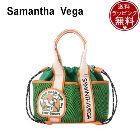 サマンサベガ Samantha Vega ミッキーマウス＆フレンズロゴテープハンドバッグ グーフィー  ブランド 正規品 新品 ギフト プレゼント 人気 おすすめ 誕生日 記念日 クリスマス 送料無料 ラッピング無料