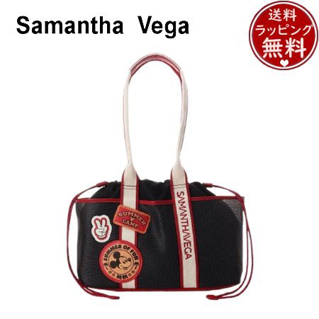 【送料無料】【ラッピング無料】サマンサベガ Samantha Vega ミッキーマウス＆フレンズロゴテープトートバッグ ミッキーマウス