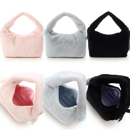 サマンサベガ Samantha Vega ショルダーバッグ シフォンリボンファー