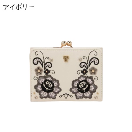 アナスイ ANNASUI 財布 ララ 口金二つ折り財布 レース がま口 フラワー レディース ブランド 正規品 新品 ギフト プレゼント 人気 おすすめ 誕生日 記念日 クリスマス 送料無料 ラッピング無料_1