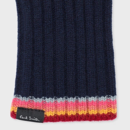 ポールスミス Paul Smith 手袋 ウィメンズ ストライプ リブニット