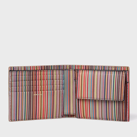 ポールスミス Paul Smith 財布 折財布 Signature Stripe Interior 2つ折り財布 ブランド 正規品 新品 ギフト プレゼント 人気 おすすめ 誕生日 記念日 クリスマス 送料無料 ラッピング無料