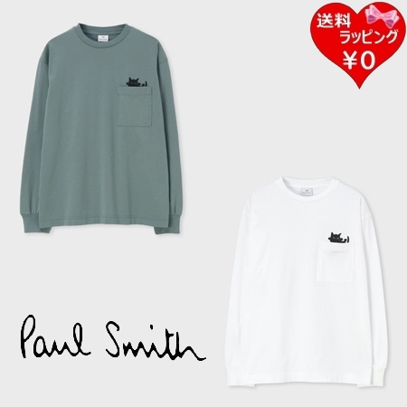 ポールスミス Paul Smith 長袖 Tシャツ ロンT ウィメンズ キャット プリント 綿100% ブランド 正規品 新品 ギフト プレゼント 人気 おすすめ 誕生日 記念日 クリスマス 送料無料 ラッピング無料