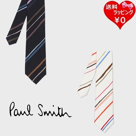 Paul Smith ストライプ シルクネクタイ ポールスミス Paul Smith ネクタイ アーティスティック ストライプ