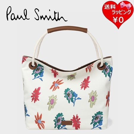 ポールスミス Paul Smith トートバッグ プリントキャンバス オフホワイト ブランド 正規品 新品 ギフト プレゼント 人気 おすすめ 誕生日 記念日 クリスマス 送料無料 ラッピング無料
