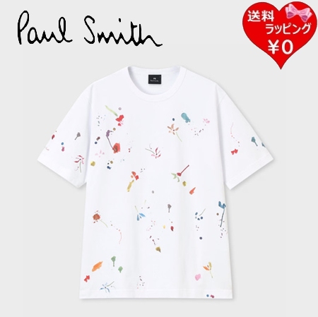 ポールスミス Paul Smith Tシャツ Watercolor Paint Floral ホワイト 綿100% ブランド 正規品 新品 ギフト プレゼント 人気 おすすめ 誕生日 記念日 クリスマス 送料無料 ラッピング無料