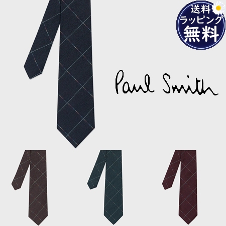 ポールスミス Paul Smith ネクタイ レイヤードチェック タイ 日本製 シルク100% メンズ ブランド 正規品 新品 ギフト プレゼント 人気 おすすめ 誕生日 記念日 クリスマス 送料無料 ラッピング無料