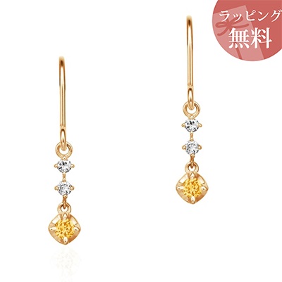 ヨンドシー ピアス K10ピンクゴールド 11月誕生石 4℃の通販は