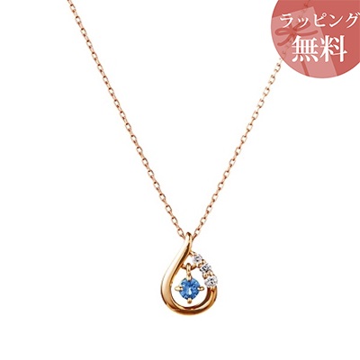 ヨンドシー ネックレス K18ピンクゴールド 9月誕生石 4℃の通販は 46,554円
