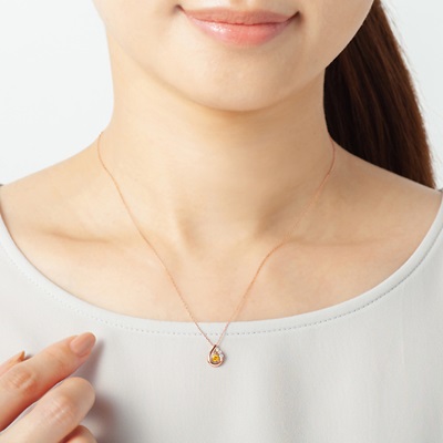 ヨンドシー ネックレス K18ピンクゴールド 11月誕生石 4℃ ブランド 正規品 新品 ギフト プレゼント 人気 おすすめ 誕生日 記念日 クリスマス 送料無料 ラッピング無料_1