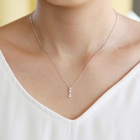 ヨンドシー ネックレス レディース しずくモチーフ シルバー 4℃
