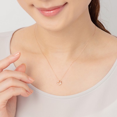 ヨンドシー ネックレス K10ピンクゴールド 4℃ ブランド 正規品 新品 ギフト プレゼント 人気 おすすめ 誕生日 記念日 クリスマス 送料無料 ラッピング無料_1