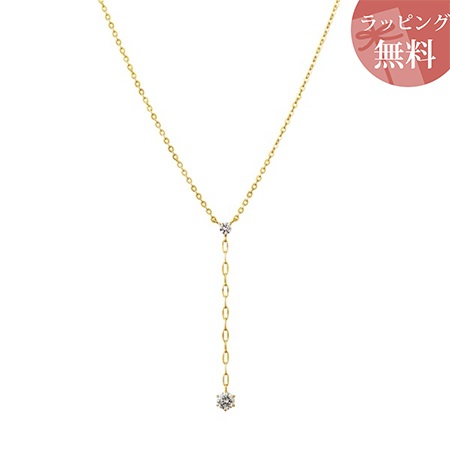 ヨンドシー ネックレス レディース Y字タイプ イエローゴールド 4℃ ブランド 正規品 新品 ギフト プレゼント 人気 おすすめ 誕生日 記念日 クリスマス 送料無料 ラッピング無料