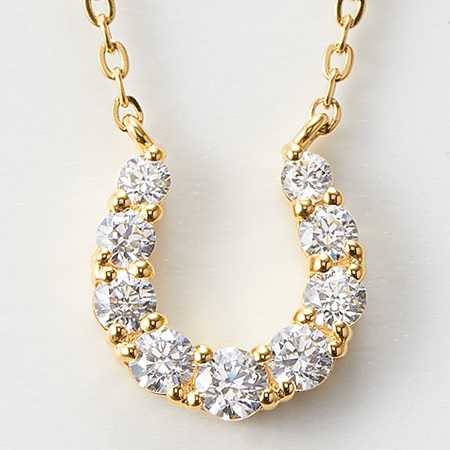 ヨンドシー ネックレス レディース 馬蹄モチーフ イエローゴールド 4℃