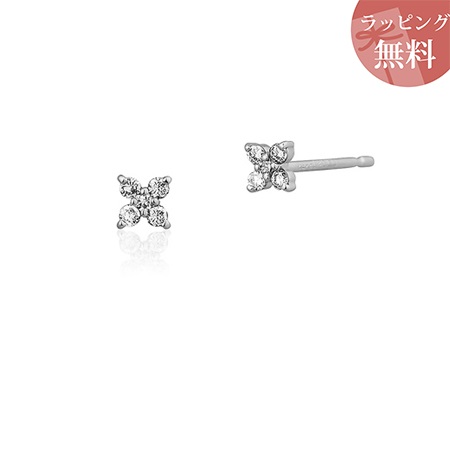ヨンドシー ピアス ダイヤモンド K10ホワイトゴールド 4℃ ブランド 正規品 新品 ギフト プレゼント 人気 おすすめ 誕生日 記念日 クリスマス 送料無料 ラッピング無料