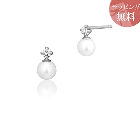 ヨンドシー ピアス パール K10ホワイトゴールド 4℃ ブランド 正規品 新品 ギフト プレゼント 人気 おすすめ 誕生日 記念日 クリスマス 送料無料 ラッピング無料