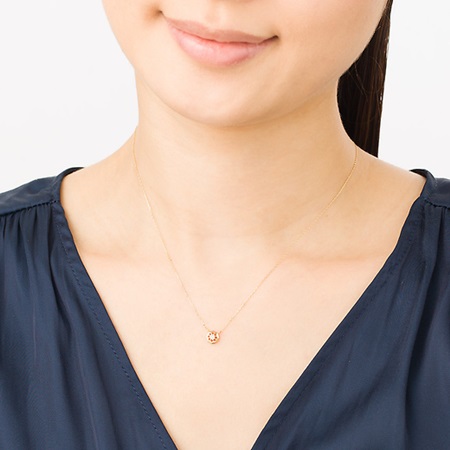 ヨンドシー ネックレス ダイヤモンド 透かし模様 K10イエローゴールド 4℃ ブランド 正規品 新品 ギフト プレゼント 人気 おすすめ 誕生日 記念日 クリスマス 送料無料 ラッピング無料_1