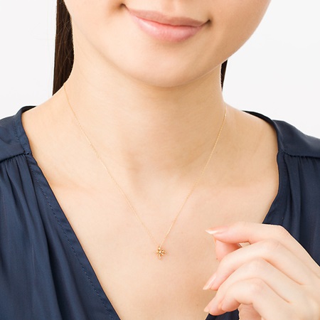 4℃ K10 ダイヤモンド ネックレス イエローゴールド ほぼ新品 ヨンドシー Amazon | 4℃(ヨンドシー)K10イエローゴールド(YG)ネックレス