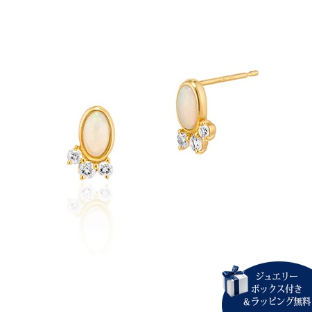 ヨンドシー ピアス レディース トパーズ オパール イエローゴールド 4℃の通販は