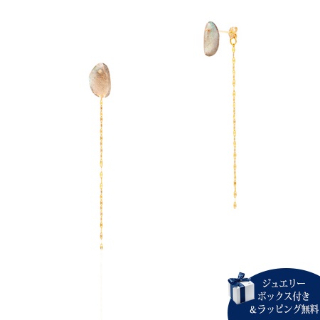 ヨンドシー ピアス レディース ラフカット ラブラドライト K10イエローゴールド 4℃ ブランド 正規品 新品 ギフト プレゼント 人気 おすすめ 誕生日 記念日 クリスマス 送料無料 ラッピング無料
