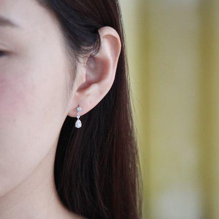 ヨンドシー ピアス K10 ホワイトゴールド 4℃ ブランド 正規品 新品 ギフト プレゼント 人気 おすすめ 誕生日 記念日 クリスマス 送料無料 ラッピング無料_1
