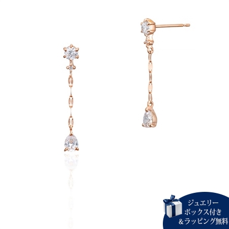 4℃ ヨンドシー K10WG ピアス フックタイプ ブルートパーズ【新品未使用