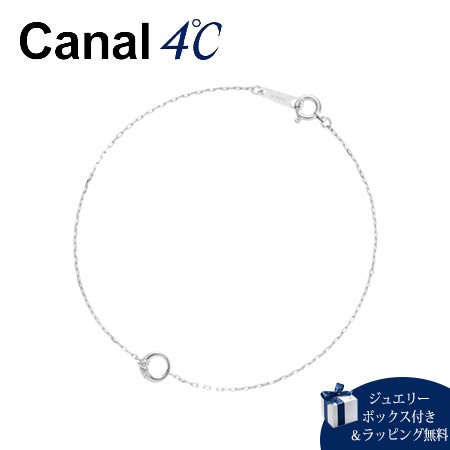 カナルヨンドシー Canal 4℃ ブレスレット K10 ホワイトゴールド ブレスレット キュービックジルコニア