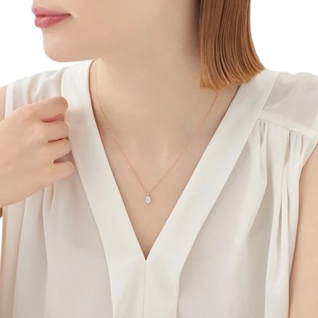 カナルヨンドシー Canal 4℃ カナル4℃ K18ピンクゴールド ネックレス フェルスパー ダイヤモンド ブランド 正規品 新品 ギフト プレゼント 人気 おすすめ 誕生日 記念日 クリスマス 送料無料 ラッピング無料_3