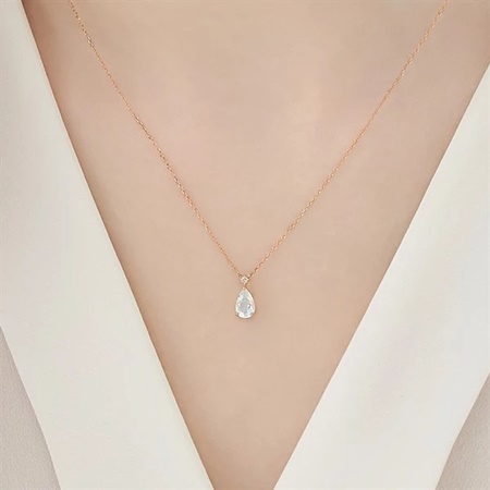 カナルヨンドシー Canal 4℃ カナル4℃ K18ピンクゴールド ネックレス フェルスパー ダイヤモンド ブランド 正規品 新品 ギフト プレゼント 人気 おすすめ 誕生日 記念日 クリスマス 送料無料 ラッピング無料_4