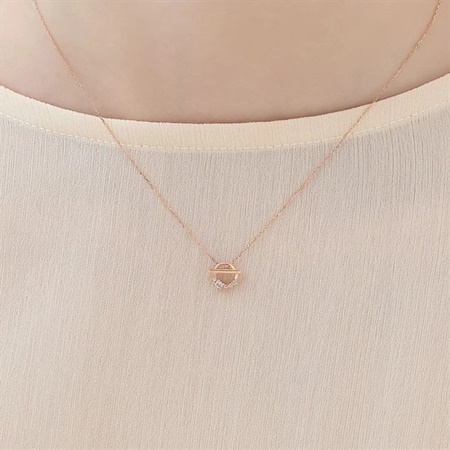 カナルヨンドシー Canal 4℃ カナル4℃ K10ピンクゴールド ネックレス ホワイトトパーズ ブランド 正規品 新品 ギフト プレゼント 人気 おすすめ 誕生日 記念日 クリスマス 送料無料 ラッピング無料_4