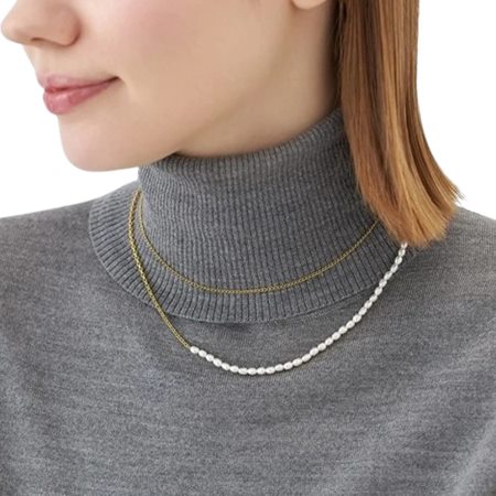 カナルヨンドシー Canal 4℃ カナル4℃ Layered シルバー ネックレス 淡水パール ブランド 正規品 新品 ギフト プレゼント 人気 おすすめ 誕生日 記念日 クリスマス 送料無料 ラッピング無料_4