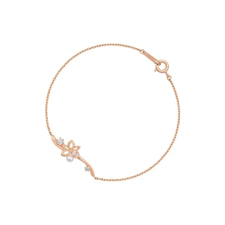 カナルヨンドシー Canal 4℃ カナル4℃ Birth Flower 7月誕生花 シルバー ブレスレット 淡水パール キュービックジルコニア ブランド 正規品 新品 ギフト プレゼント 人気 おすすめ 誕生日 記念日 クリスマス 送料無料 ラッピング無料_1