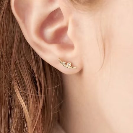 カナルヨンドシー Canal 4℃ カナル4℃ ピアス Winter Collection K7イエローゴールド ダイヤモンド レディース ブランド 正規品 新品 ギフト プレゼント 人気 おすすめ 誕生日 記念日 クリスマス 送料無料 ラッピング無料_3