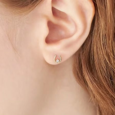 カナルヨンドシー Canal 4℃ カナル4℃ ピアス K7イエローゴールド 馬蹄 キュービックジルコニア レディース ブランド 正規品 新品 ギフト プレゼント 人気 おすすめ 誕生日 記念日 クリスマス 送料無料 ラッピング無料_3