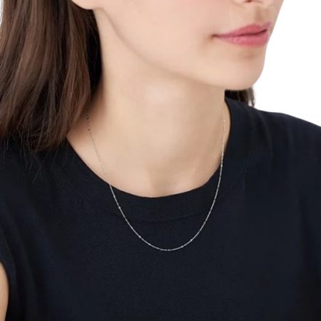 カナルヨンドシー Canal 4℃ カナル4℃ チェーンネックレス K10 ホワイトゴールド アズキ レディース ブランド 正規品 新品 ギフト プレゼント 人気 おすすめ 誕生日 記念日 クリスマス 送料無料 ラッピング無料_3