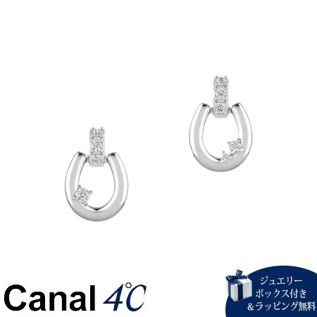 カナルヨンドシー Canal 4℃ カナル4℃ ピアス シルバー 馬蹄 キュービックジルコニア レディース ブランド 正規品 新品 ギフト プレゼント 人気 おすすめ 誕生日 記念日 クリスマス 送料無料 ラッピング無料