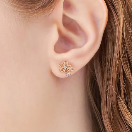 カナルヨンドシー Canal 4℃ カナル4℃ ピアス K10ピンクゴールド 桜 SAKURA Collection ピンクトルマリン レディース ブランド 正規品 新品 ギフト プレゼント 人気 おすすめ 誕生日 記念日 クリスマス 送料無料 ラッピング無料_3